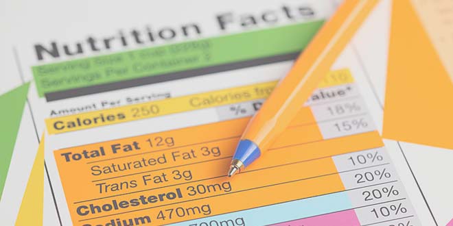 Qué es la información nutricional
