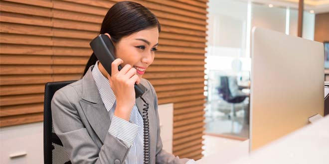 Principales funciones de un recepcionista